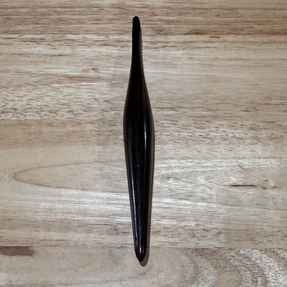 Ergonomic Furls Streamline Ebony Wood Crochet Hook Size J 6.00 mm